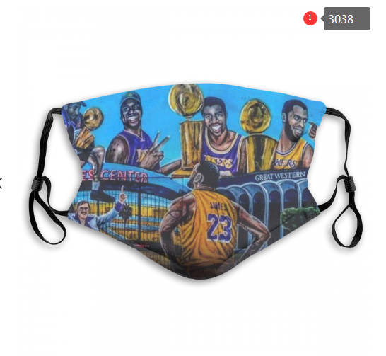 NBA Los Angeles Lakers #28 Dust mask with filter->nba dust mask->Sports Accessory